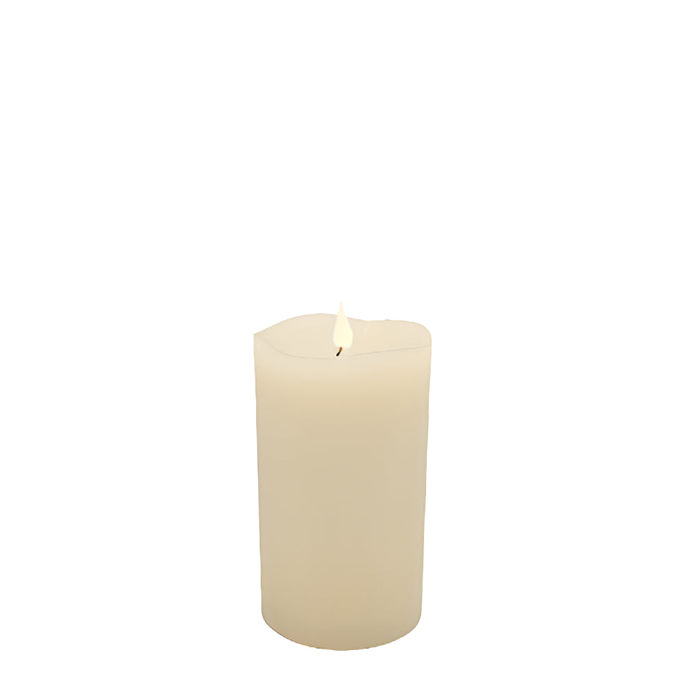 Flameless LED Candle Ivory 4"Dia. X 7"H