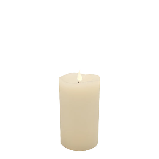 Flameless LED Candle Ivory 4"Dia. X 7"H