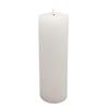 Flameless LED Candle White 4"Dia. X 12"H
