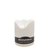 Flameless LED Indoor/Outdoor Candle White 6"Dia. X 8"H