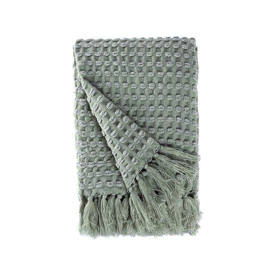 Millie Textured Chenille 50" x 60" Throw, Sage