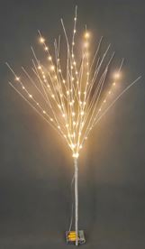 Champagne Glitter Branch 100cm/39in | 99 Warm White Lights