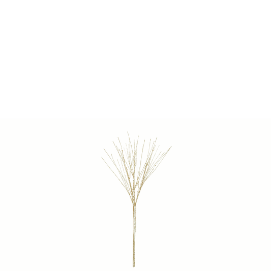 Champagne Glitter Branch 100cm/39in | 99 Warm White Lights