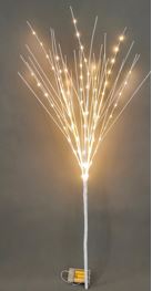 White Glitter Branch 100cm/39in | 99 Warm White Lights