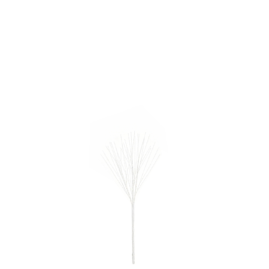 White Glitter Branch 100cm/39in | 99 Warm White Lights