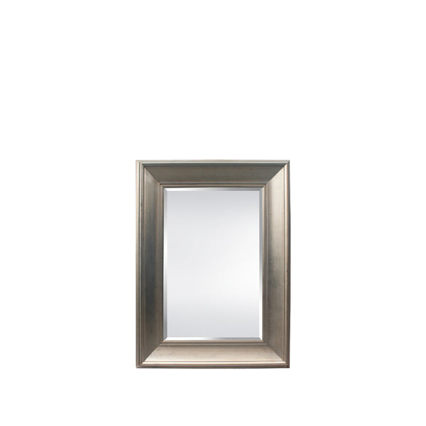 Bellina 37”W x 49”H Mirror Antique Silver