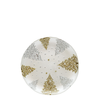 Forest Dream 21cm Glass Plate, Gold & Silver