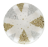 Forest Dream 21cm Glass Plate, Gold & Silver