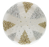 Forest Dream 33cm Glass Plate, Gold & Silver