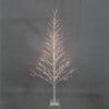 Silver Glitter Tree 270cm/106in |360 Warm White LED Lights