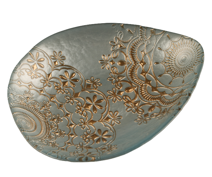Egg Plate Blue