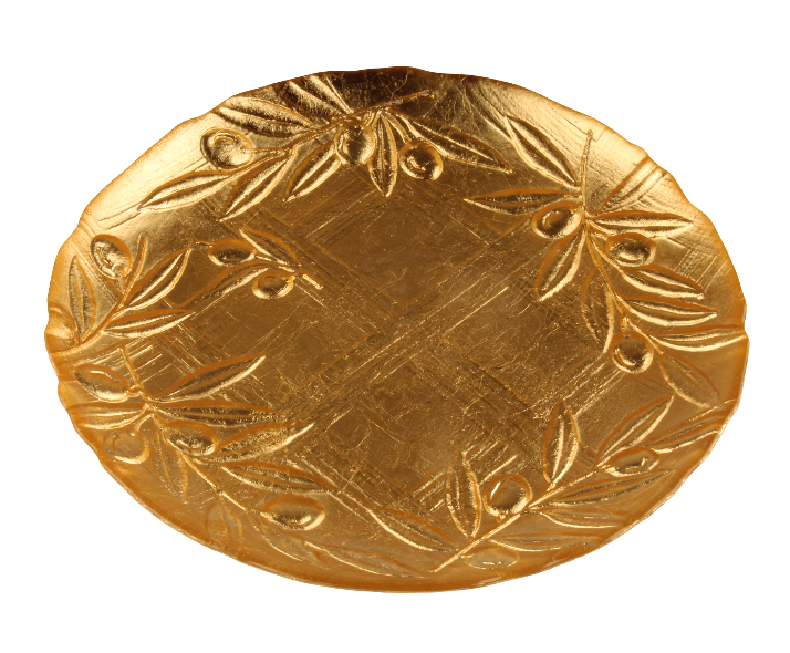 Toscana 21cm Gold Leaf Plate
