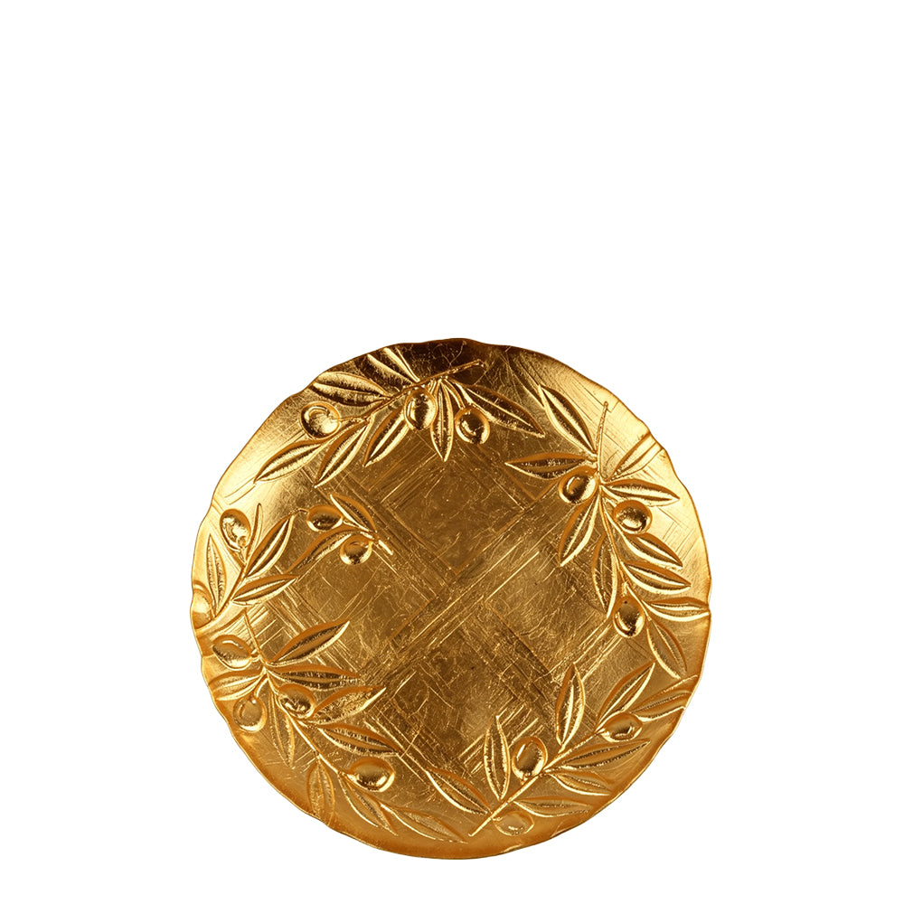 Toscana 21cm Gold Leaf Plate
