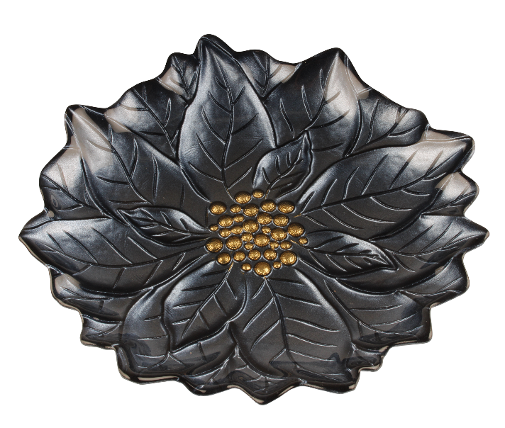 Poinsettia 23cm Plate - Blue