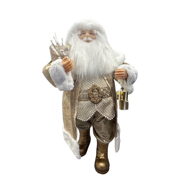 Enchanted Santa 80cm with Champagne Coat