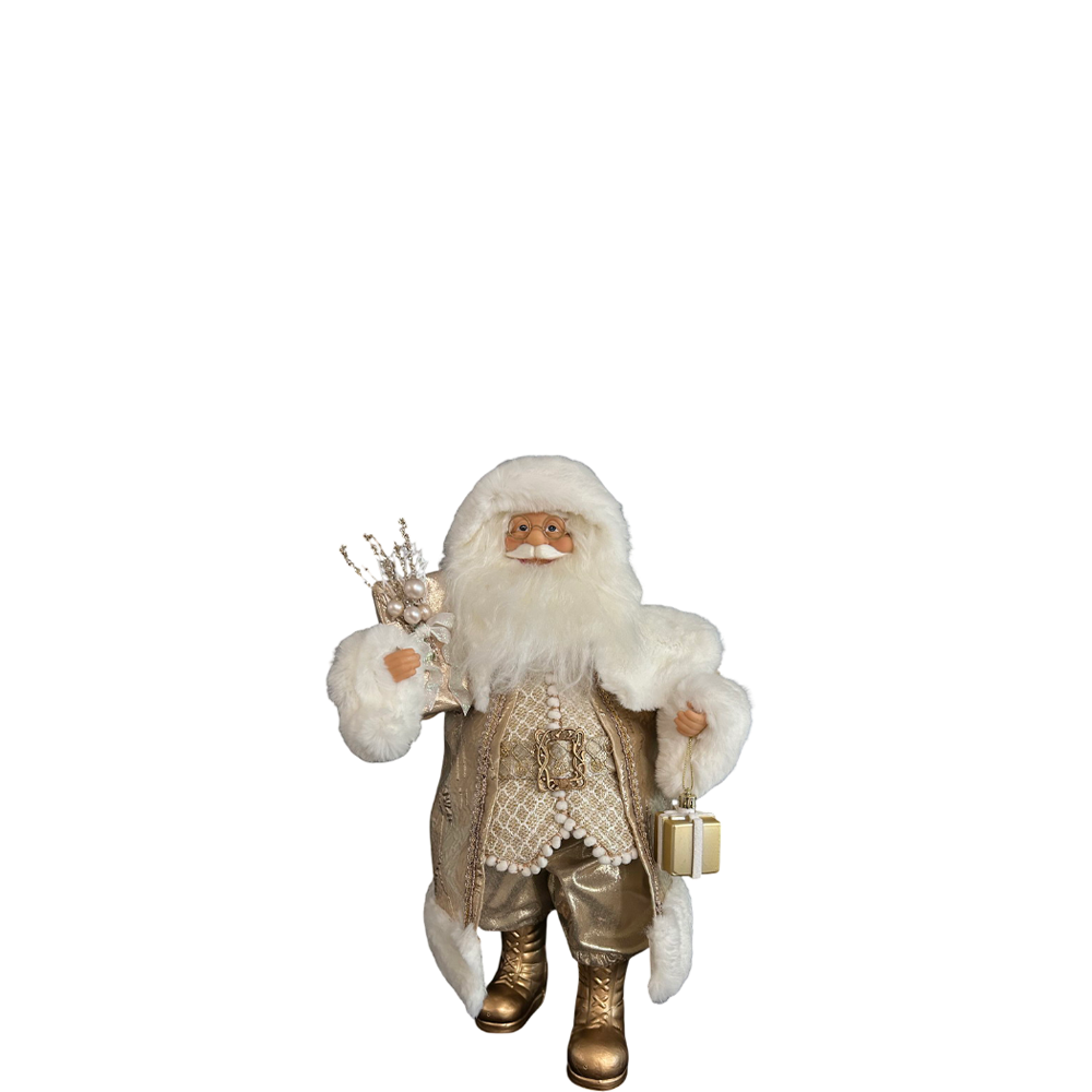 Enchanted Santa 45cm with Champagne Coat