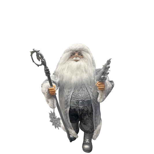 Dazzle Santa 60cm with Silver Coat