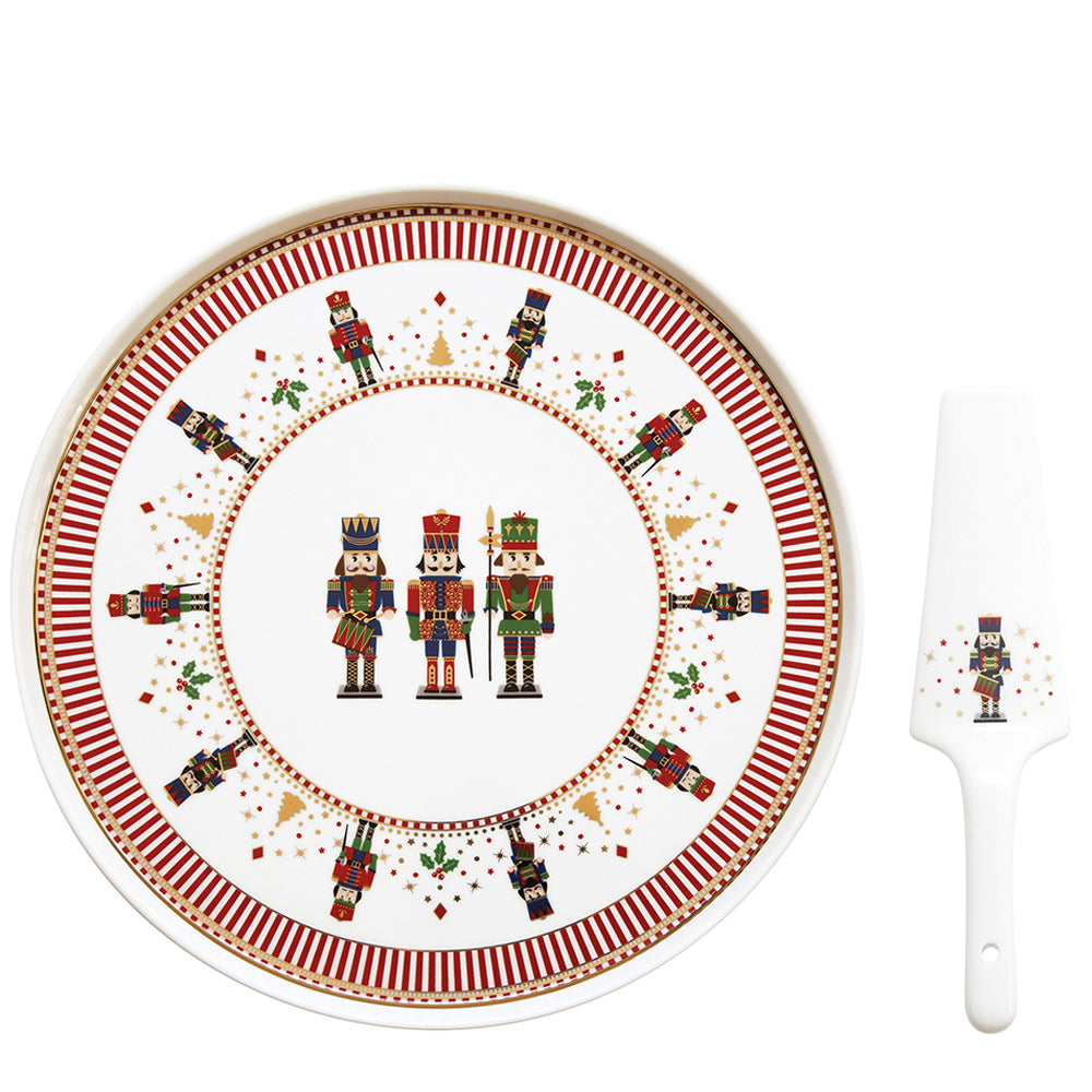 Nutcracker 32cm (12.6in) Cake Plate with Server