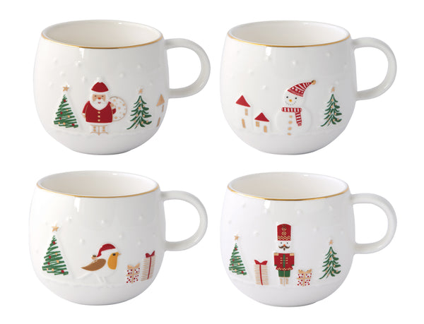 Let It Snow 400ml Mug 4 Asst'd/Inner