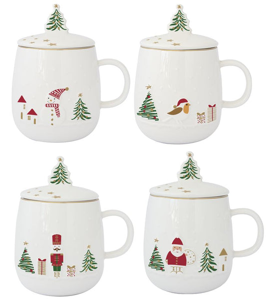 Let It Snow 450ml (15oz) Infuser Mug  Ass'd/Inner