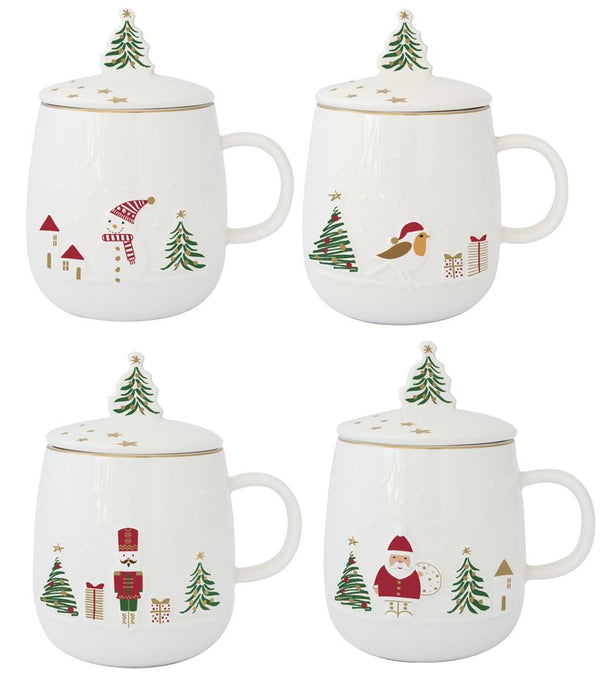 Let It Snow 450ml (15oz) Infuser Mug  Ass'd/Inner