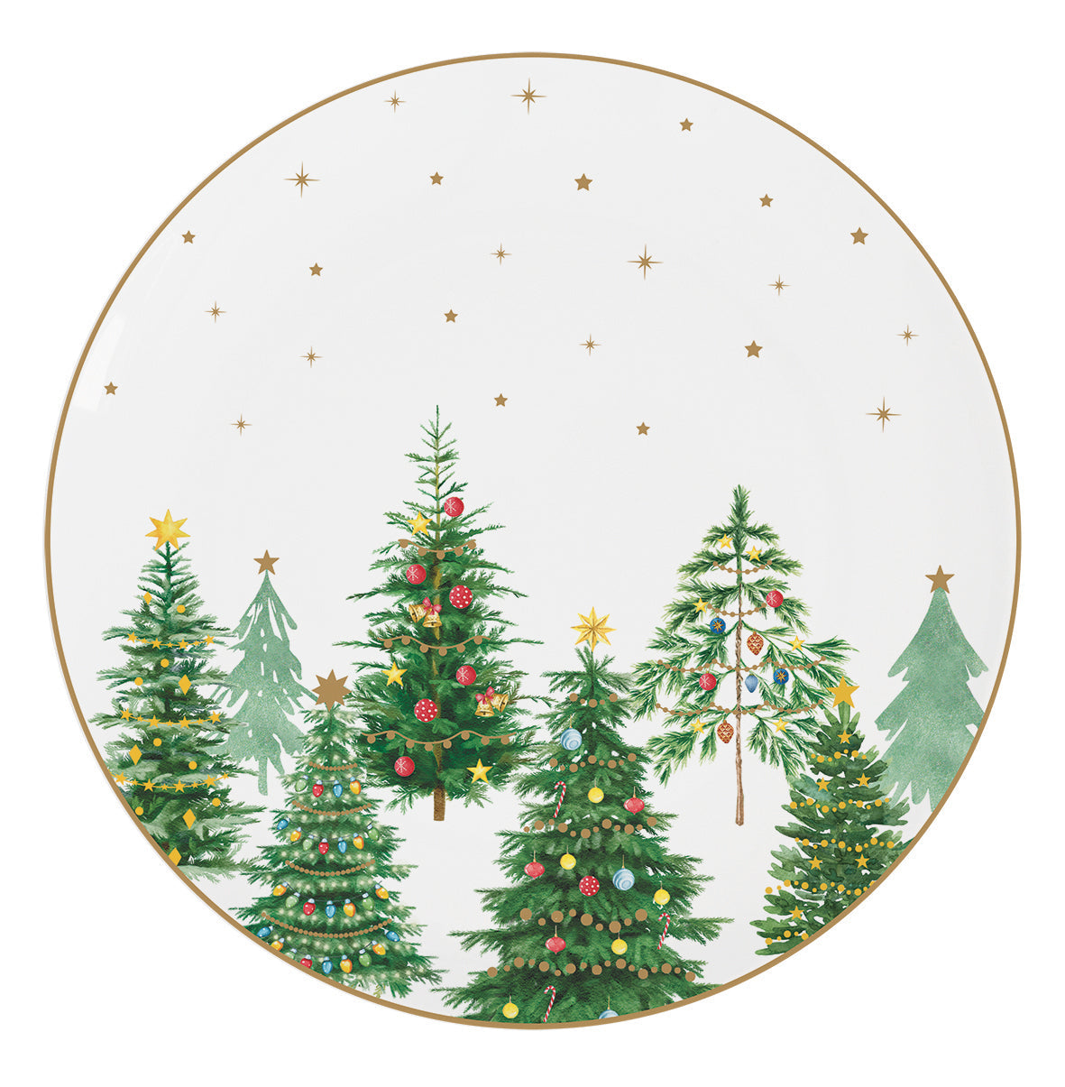 Festive Trees 19cm (7.5in) Side Plate