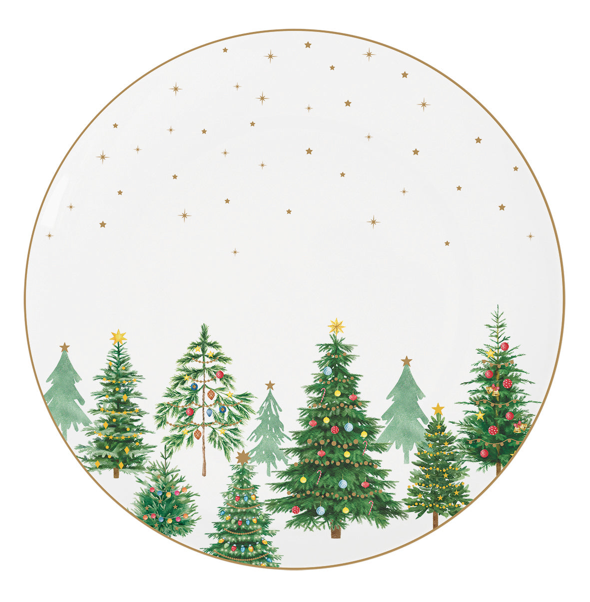 Festive Trees 27cm (10.6in) Dinner Plate