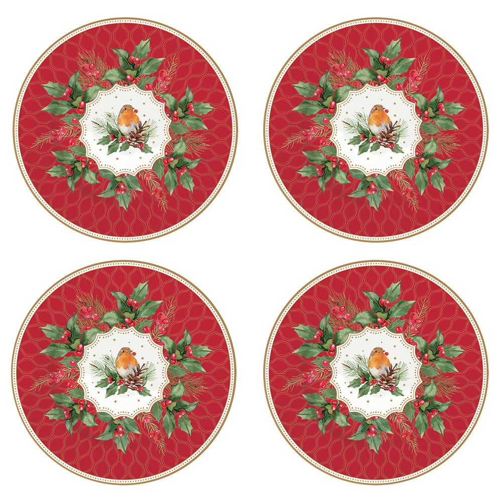 Christmas Berries 19cm (7.5in) Plates Set of 4
