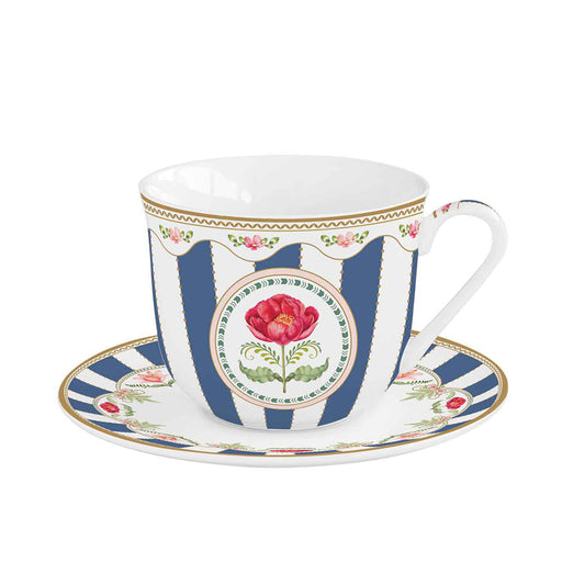 Flowery 370ml (12.5oz) Cup & Saucer
