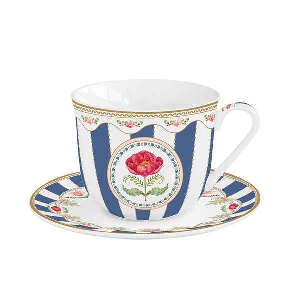 Flowery 370ml (12.5oz) Cup & Saucer