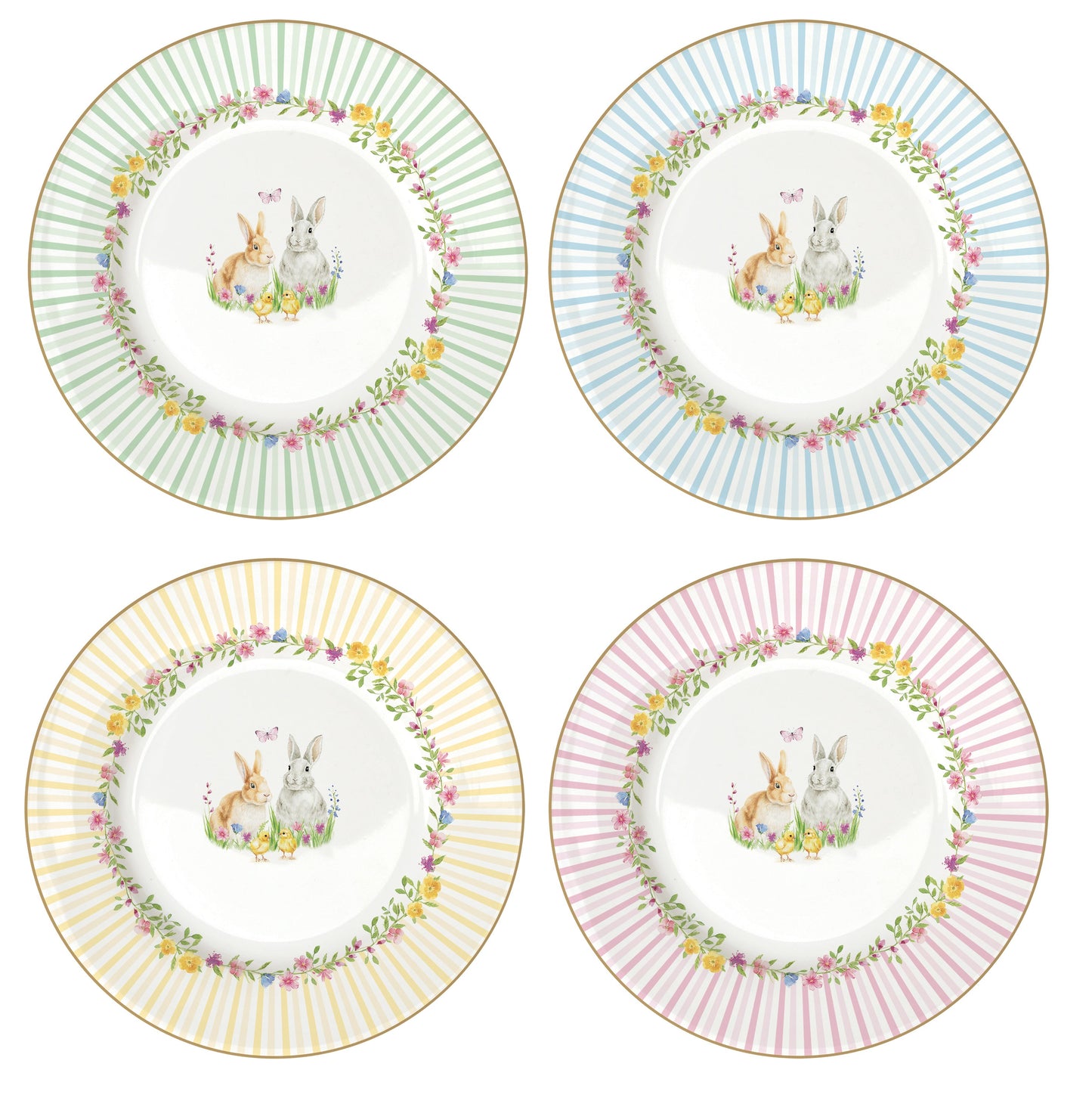 Happy Easter 19cm (7.5in) Plates Set of 4