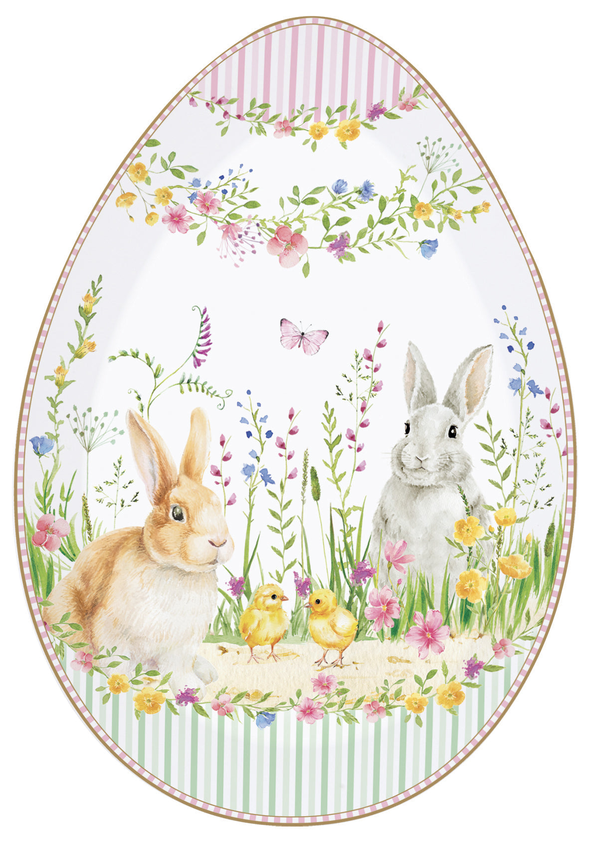 Happy Easter 30cm (11.8in) Egg Shape Platter
