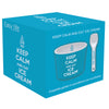 Keep Calm Ice Cream Bowl with Spoon Blue