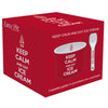 Keep Calm Ice Cream Bowl with Spoon Red