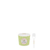 On Fleek Ice Cream Bowl with Spoon Green