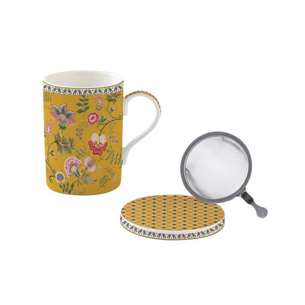 Magie D'Orient 350ml (12oz) Infuser Mug Yellow