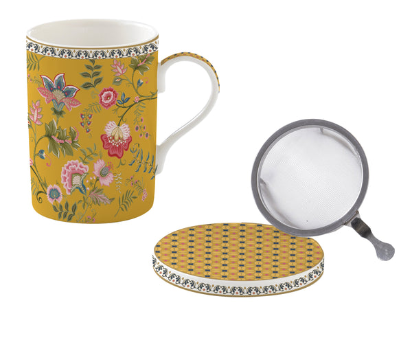 Magie D'Orient 350ml (12oz) Infuser Mug Yellow