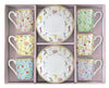 Meadow Flowers 100ml (3.4oz) Espresso Cups & Saucers
