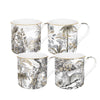 Retro Jungle 300ml (10oz) Set of 4 Mugs