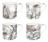 Retro Jungle 300ml (10oz) Set of 4 Mugs