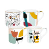 Modernism 300ml (10oz) Set of 4 Mugs