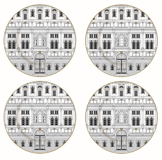 Palazzo 19cm (7.5in) Dessert Plates Set of 4