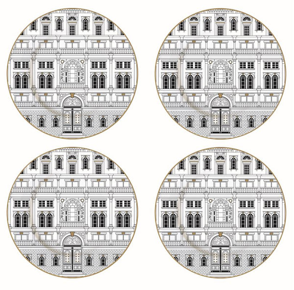 Palazzo 19cm (7.5in) Dessert Plates Set of 4