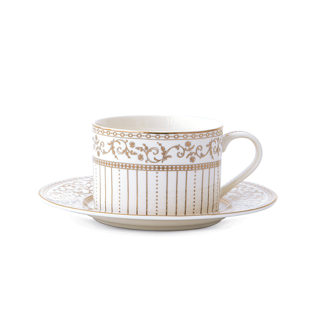POZZI Golden 220ml (7.4oz) Cup & Saucer