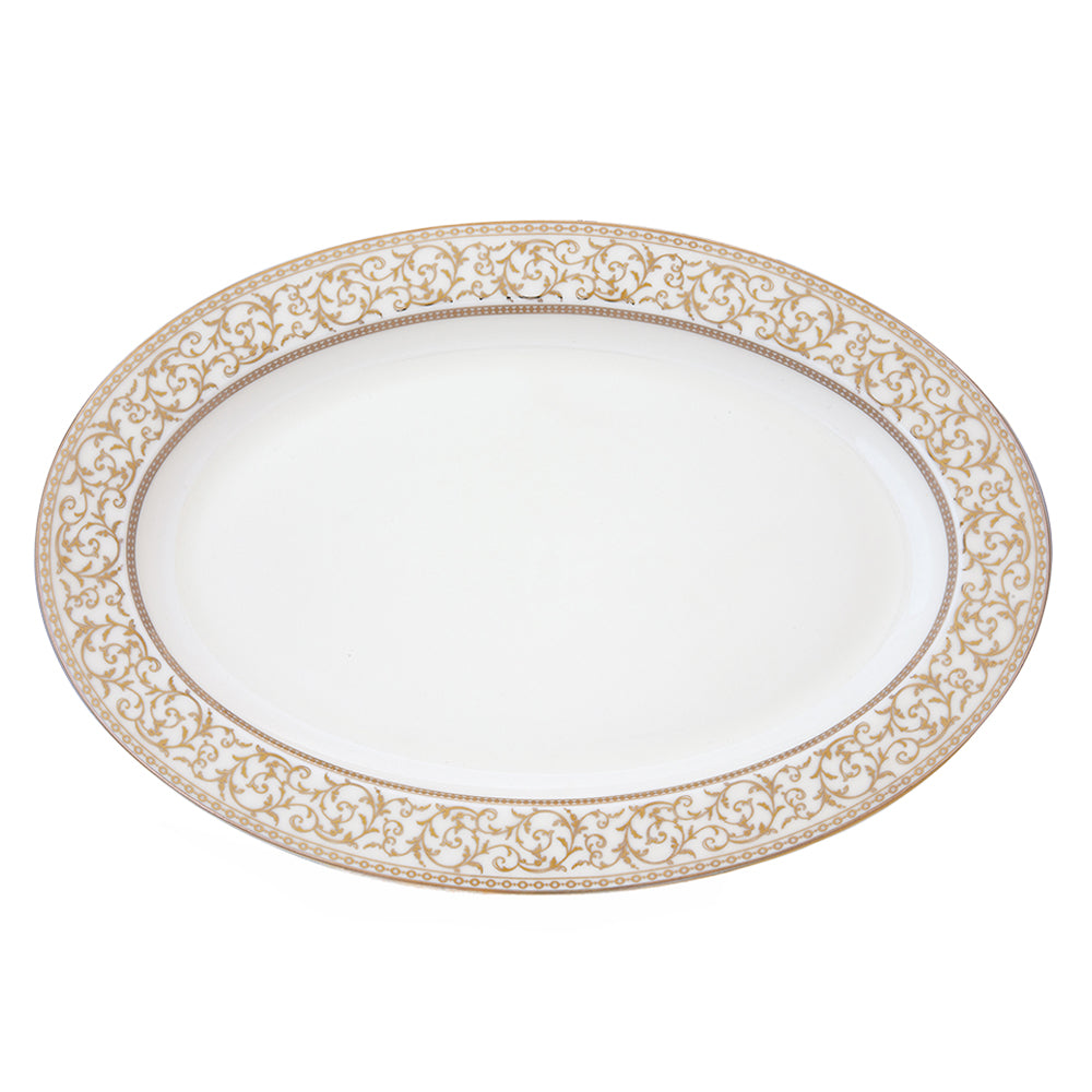 POZZI Golden 36x24.5cm (14x5.9.6in) Platter