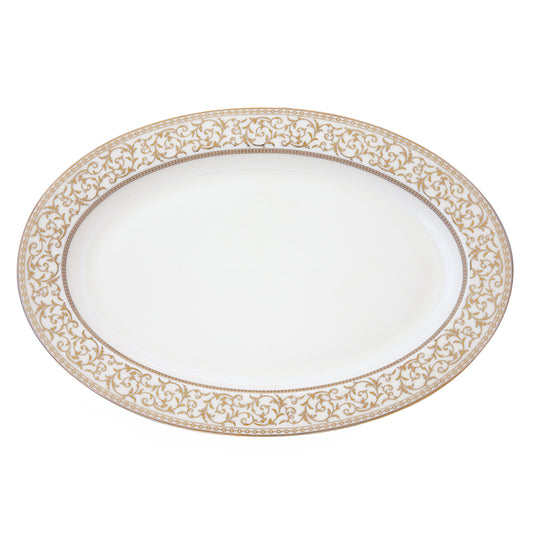 POZZI Golden 36x24.5cm (14x5.9.6in) Platter