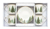 Festive Trees 100ml (3.4oz) Espresso Cups Set of 4