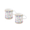 Mon Amour 320ml (10.8oz) Mug with Heart Shaped Handle S/2