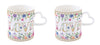Mon Amour 320ml (10.8oz) Mug with Heart Shaped Handle S/2