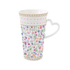 Mon Amour 600ml (20oz) Mug with Heart Shaped Handle
